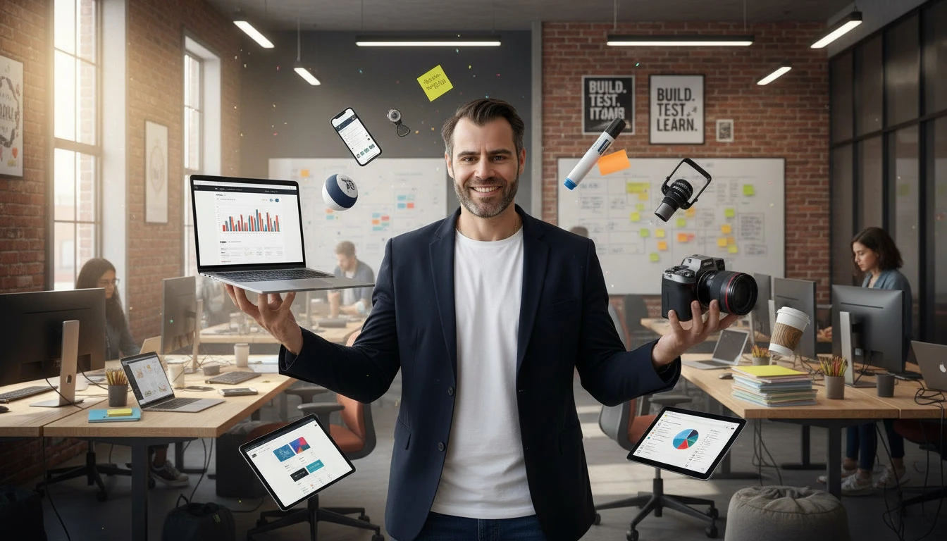 Being the marketing lead in a lean team is nothing like being a CMO in a big one