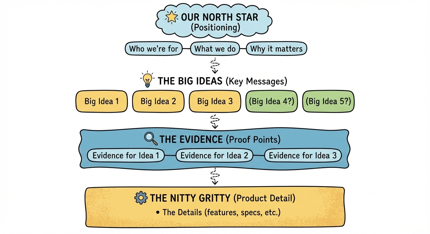 Messaging hierarchy diagram