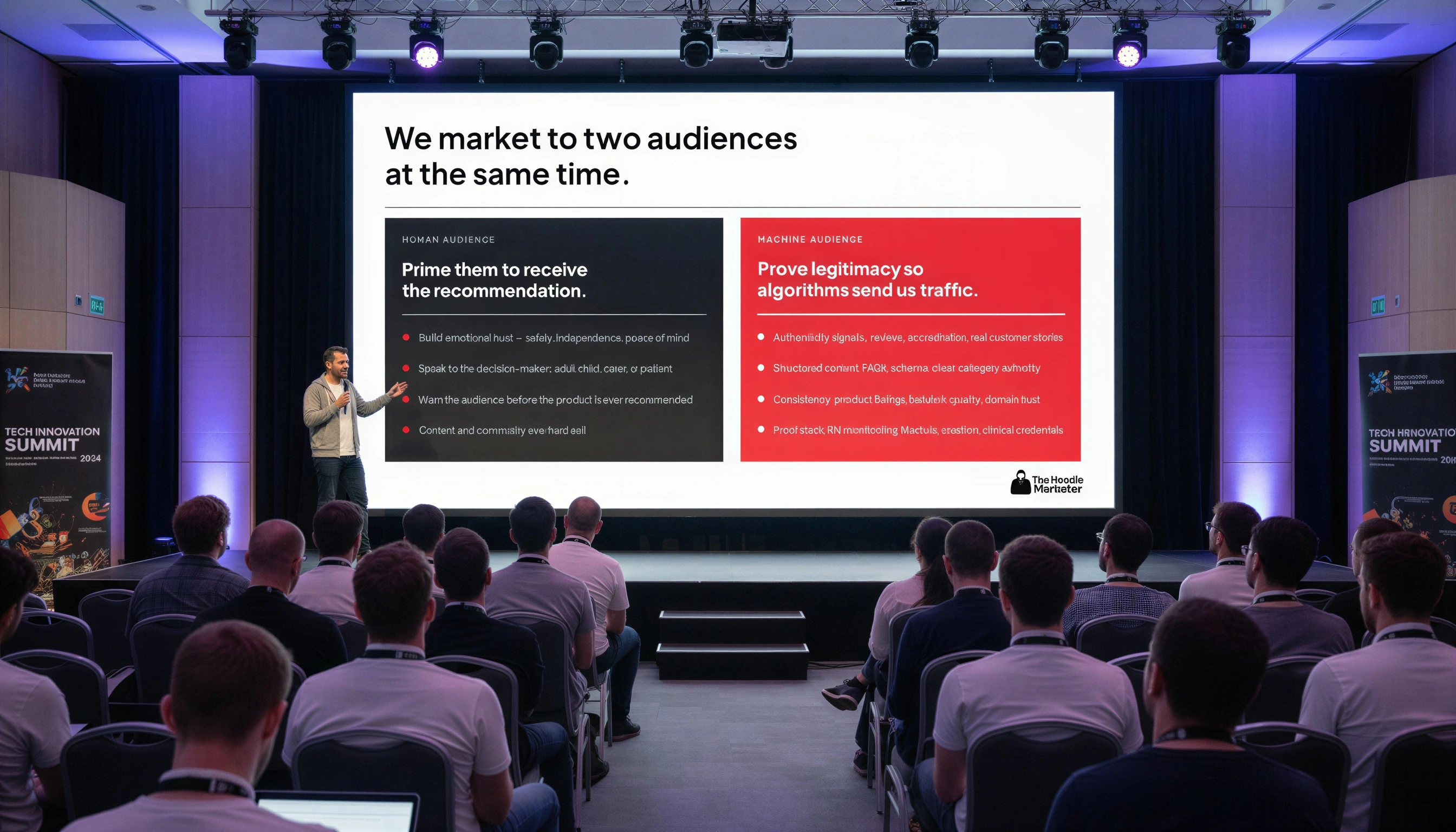 Priming and proving: the two audiences your marketing has to serve now